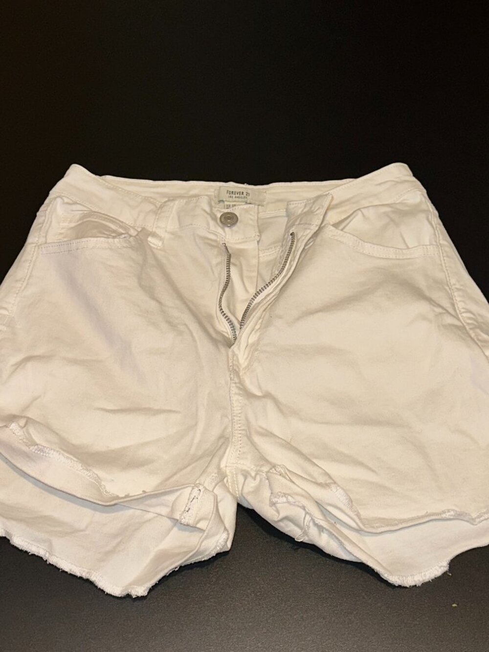 Size Small White Denim Shorts